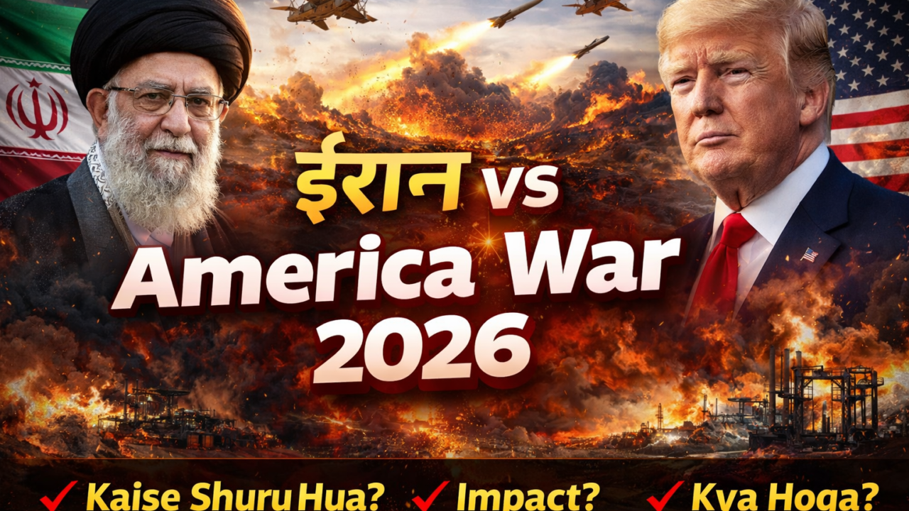ईरान बनाम अमेरिका युद्ध 2026: वैश्विक तनाव, कारण, प्रभाव और भविष्य की दिशा